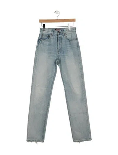 Pre-owned Aflalo High-rise Straight Leg Jeans W/ Tags In Blue