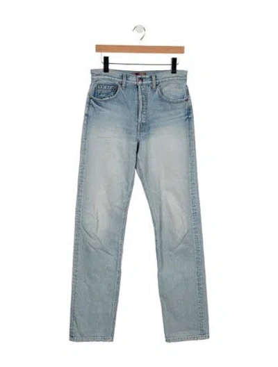 Pre-owned Aflalo Mid-rise Straight Leg Jeans In Blue