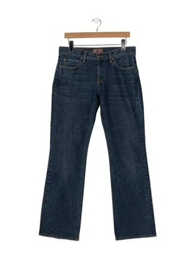 Pre-owned Aflalo Mid-rise Straight Leg Jeans In Blue
