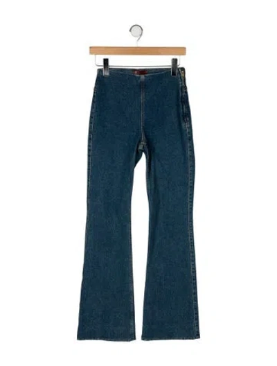 Pre-owned Aflalo Mid-rise Wide Leg Jeans In Blue