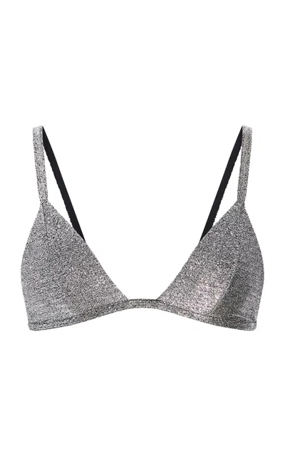 Aflalo Neris Triangle Bra In Silver