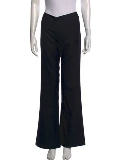 Pre-owned Aflalo Wool Flared Pants In Black