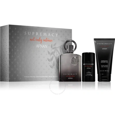 Afnan Men's Supremacy Not Only Intense Gift Set Fragrances 6290171073246 In Black
