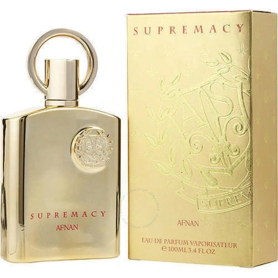 Afnan Unisex Supermacy Gold Edp Spray 3.4 Oz/100ml Fragrances 6290171000983 In Amber / Gold / Peach