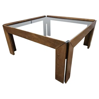 Pre-owned Afra & Tobia Scarpa 1960s Coffee Table Attributed To Afra And Tobia Scarpa For Cassina In Brown