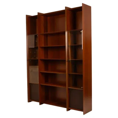 Pre-owned Afra & Tobia Scarpa Artona Bookcase In Rosewood Mid Century Maxalto 1970s In Brown