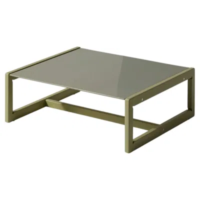 Pre-owned Afra & Tobia Scarpa Carlotta Coffee Table By  – Olive Green Outdoor Coffee Table