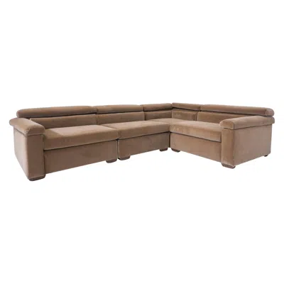 Pre-owned Afra & Tobia Scarpa Erasmo Sofa By Afra And Tobia Scarpa, B&b Italia, 1973 - New Upholstery In Brown