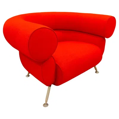 Pre-owned Afra & Tobia Scarpa Giacomino Armachair Design  For Meritalia, 1998 In Red