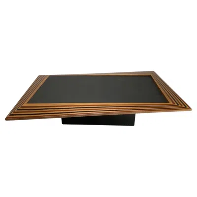 Pre-owned Afra & Tobia Scarpa Important Maxalto Style Coffee Table , Italy 1970s In Brown