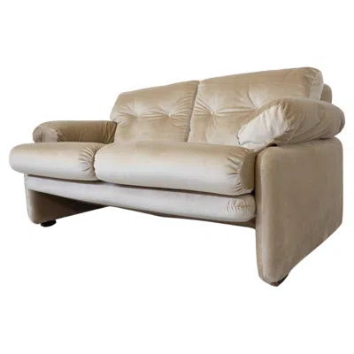 Pre-owned Afra & Tobia Scarpa Mid-century Modern Two-seater Coronado Sofa By Tobia & Afra Scarpa, Italy, 1960s In Brown