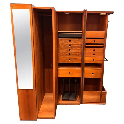 Pre-owned Afra & Tobia Scarpa Rare Afra E Tobia Scarpa Jewellery And Accessories Cabinet In Brown