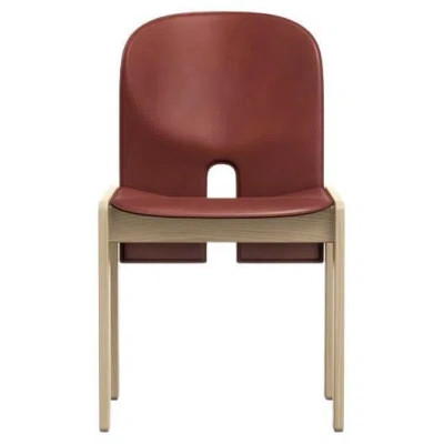 Pre-owned Afra & Tobia Scarpa Scarpa 121 Chair In Wood And Leather By  In Brown