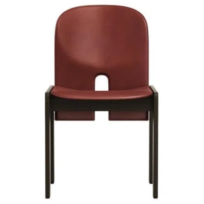 Pre-owned Afra & Tobia Scarpa Scarpa 121 Chair In Wood And Leather By  In Brown