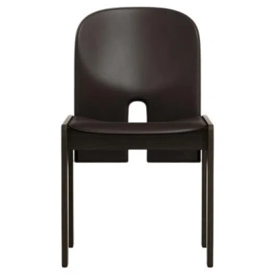 Pre-owned Afra & Tobia Scarpa Scarpa 121 Chair In Wood And Leather By  In Brown