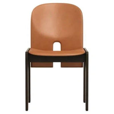 Pre-owned Afra & Tobia Scarpa Scarpa 121 Chair In Wood And Leather By  In Brown