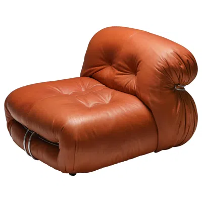 Pre-owned Afra & Tobia Scarpa Soriana Lounge Chairs By , Italy, 1970s In Brown