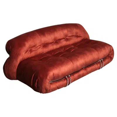 Pre-owned Afra & Tobia Scarpa Soriana Sofa By Afra And Tobia Scarpa For Cassina 1970s In Brown