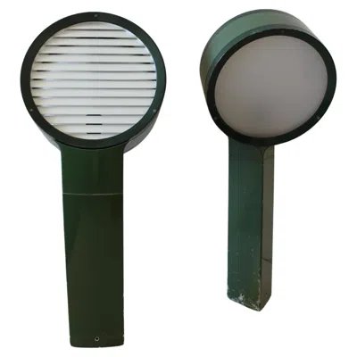 Pre-owned Afra & Tobia Scarpa Tobia Scarpa Flos "tamburo" Green Outdoor Lighting Fixtures ( 11 Available )