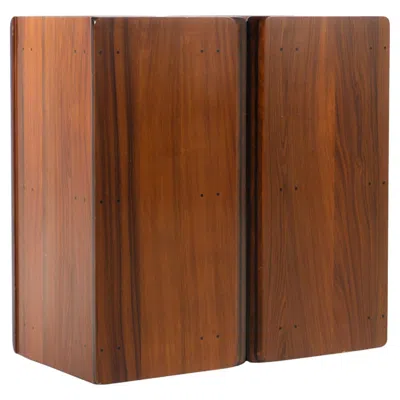 Pre-owned Afra & Tobia Scarpa Two Cabinets On Rollers, Model 'artona' By Afra And Tobia Scarpa, 1975 In Brown