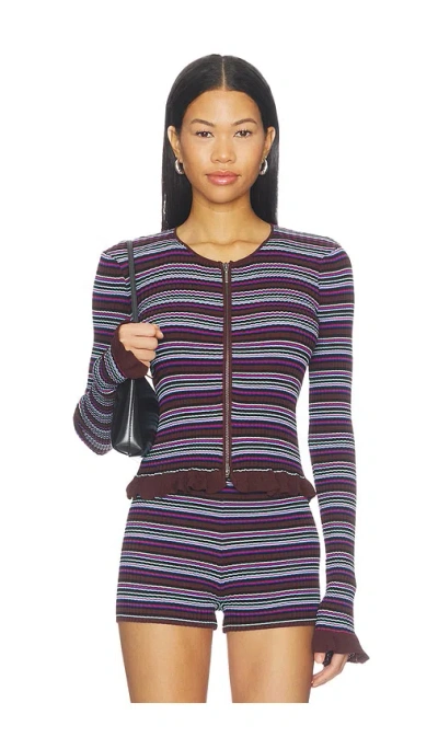 Afrm Addy Top In Purple