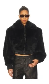 Afrm Adelaide Faux Fur Bomber Jacket