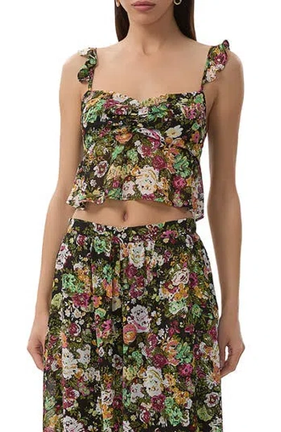 AFRM AFRM AISHA FLORAL RUFFLE SHOULDER CAMISOLE