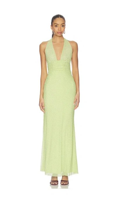 Afrm Anja Dress In Green