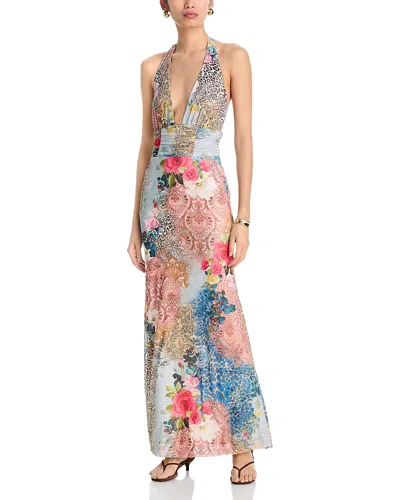 Afrm Anja Maxi Dress In Multi