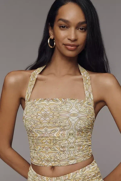 Afrm Aranya Mesh Halter Top In Multi