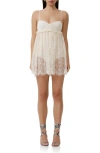 AFRM AFRM ARIA FLORAL LACE BABYDOLL MINIDRESS