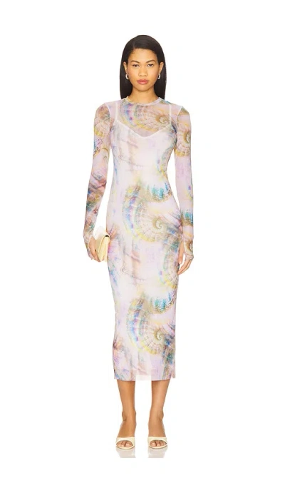Afrm Ashland Dress In Silver