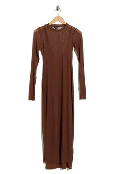 Afrm Ashland Midi Dress In Brown