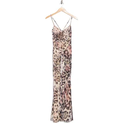 Afrm Azula Ruched Mesh Body-con Dress