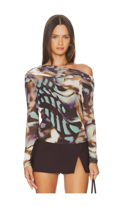Afrm Barry Top In Multi