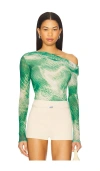 Afrm Barry Top In Green
