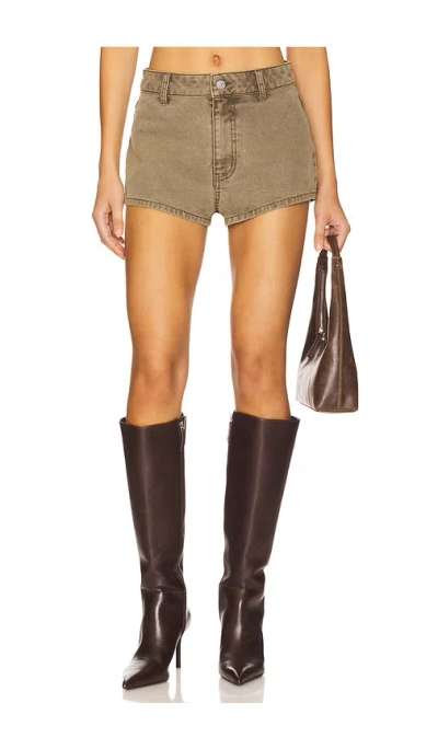 Afrm Beckham Short In Brown