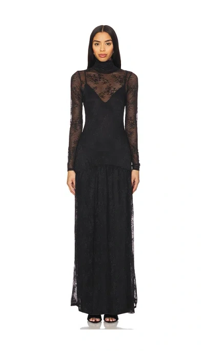 Afrm Billie Lace Dress In Black