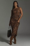 Afrm Biona Mesh Maxi Dress In Multicolor