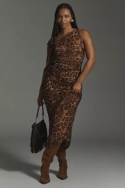 Afrm Biona Mesh Maxi Dress In Multicolor