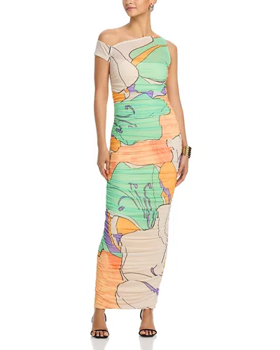 Afrm Bionna Maxi Dress In Multi