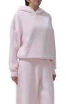 Afrm Blake Cotton Hoodie In Pink