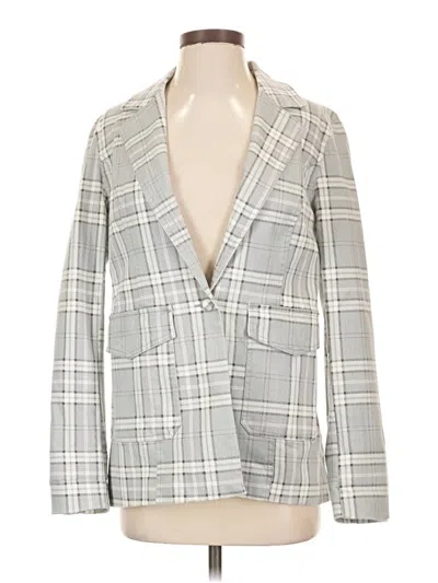 Pre-owned Afrm Blazer Jacket In Gray