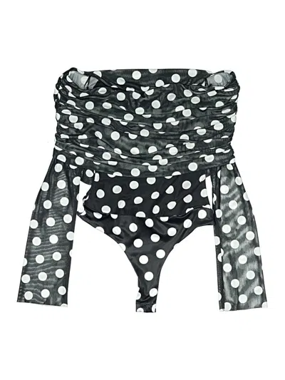 Pre-owned Afrm Bodysuit In Black