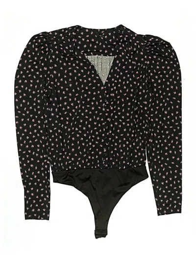 Pre-owned Afrm Bodysuit In Black