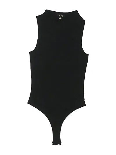 Pre-owned Afrm Bodysuit In Black