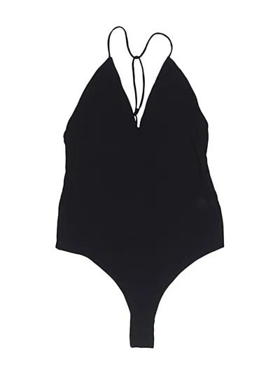 Pre-owned Afrm Bodysuit In Black