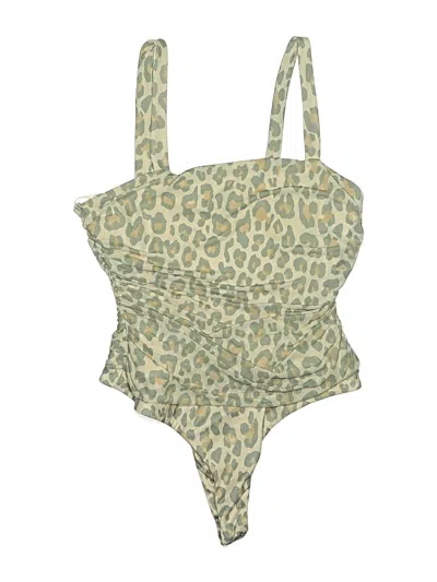Pre-owned Afrm Bodysuit In Green