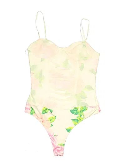 Pre-owned Afrm Bodysuit In Green