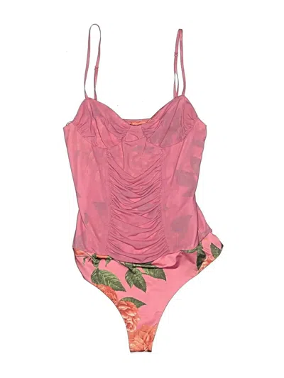 Pre-owned Afrm Bodysuit In Pink